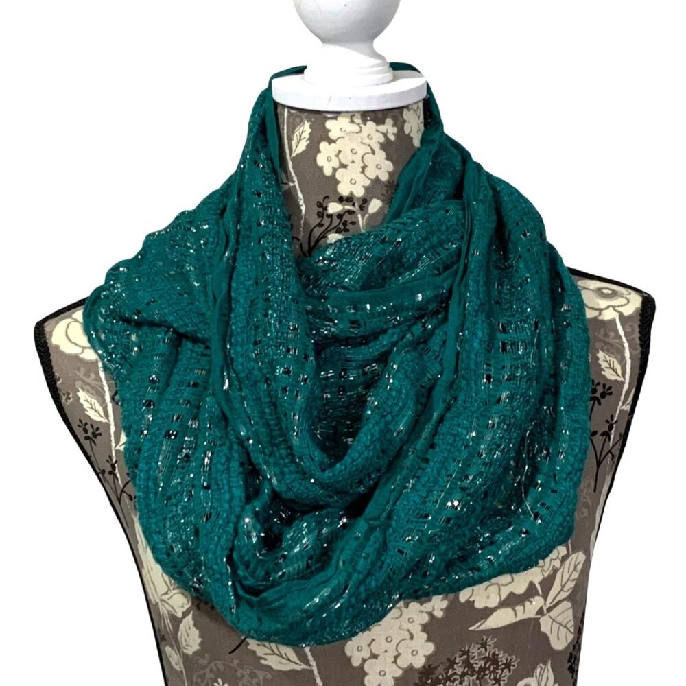 Set Of Three Scarves/Wraps Infinity Scarf Boho Be… - image 4